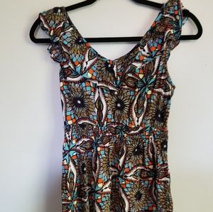 AsUWish Romper Multicolored Medium